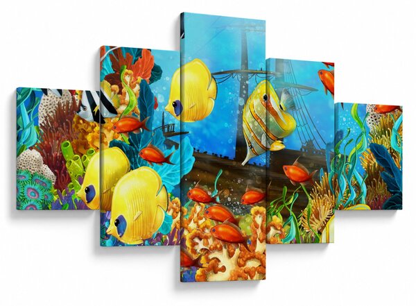 Obraz - Barevný korálový útes (125x70 cm)