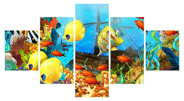Obraz - Barevný korálový útes (125x70 cm)