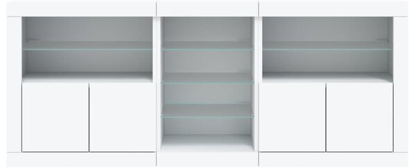 Příborník s LED osvětlením bílý 162 x 37 x 67 cm 3209030