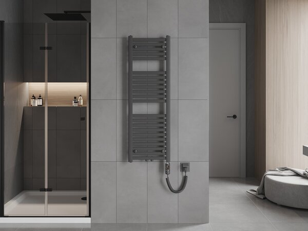 Mexen Hades, elektrické topné těleso 1200 x 400 mm, 600 W, antracitová, W104-1200-400-2600-66