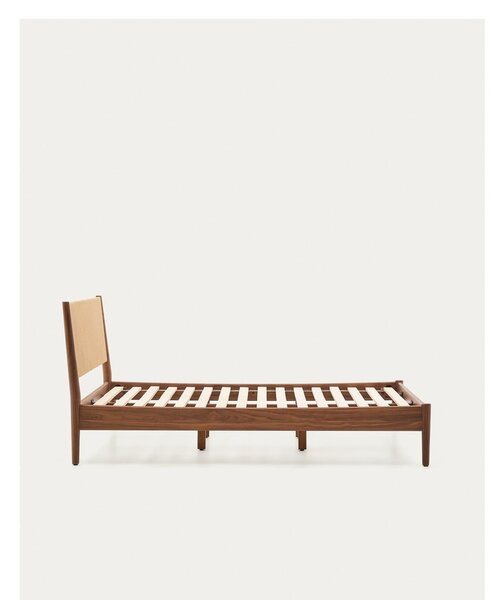 Tmavě hnědá dvoulůžková postel s roštem 160x200 cm Elan – Kave Home