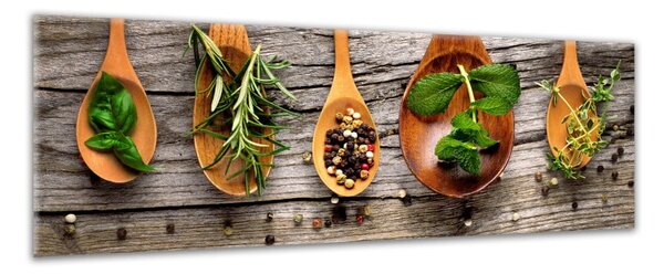 Obraz Styler Glasspik Kitchen Wooden Spoons, 30 x 80 cm