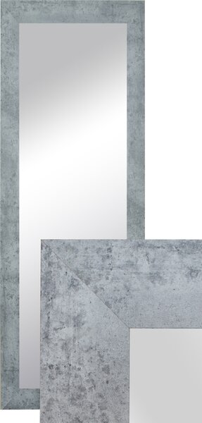 BD ART Nástěnné zrcadlo Dekorativní šatní zrcadlo Celoplošné zrcadlo 150x50cm Betonová barva
