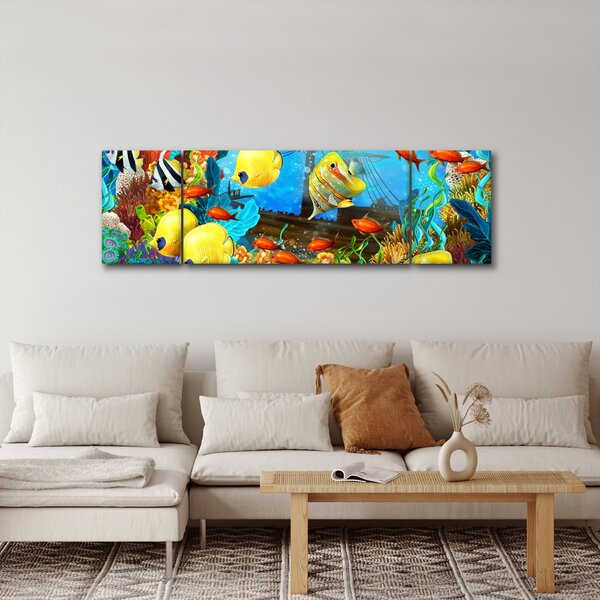 Obraz - Barevný korálový útes (170x50 cm)