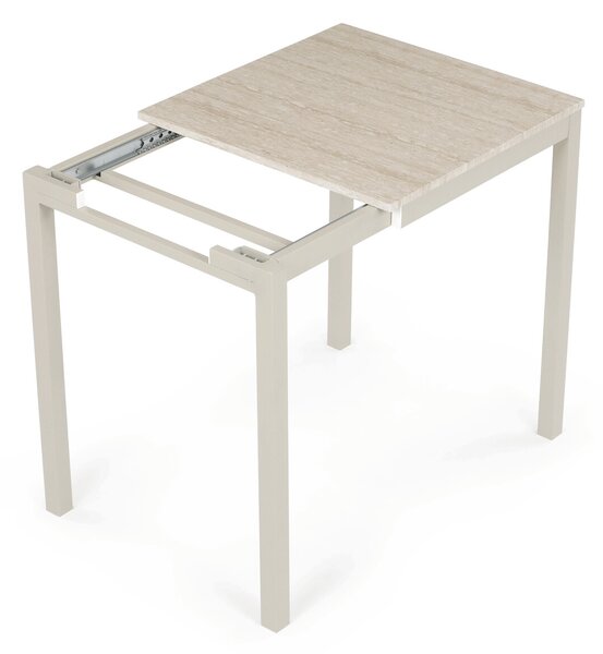 Vikio Jídelní stůl rozkládací 60-90x60 cm lamino travertin AJZ176TR