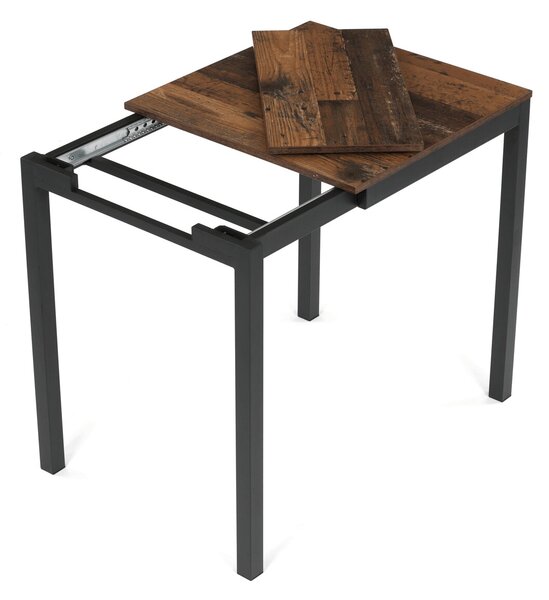Vikio Jídelní stůl rozkládací 60-90x60 cm lamino staré dřevo AJZ176OW