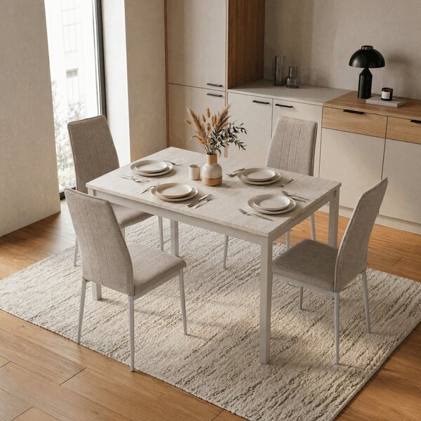 Vikio Jídelní stůl rozkládací 60-90x60 cm lamino travertin AJZ176TR