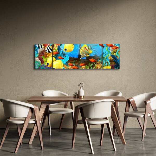 Obraz - Barevný korálový útes (170x50 cm)