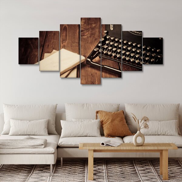 Obraz psacího stroje (210x100 cm)