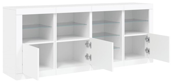 Příborník s LED osvětlením bílý 164 x 37 x 67 cm 3209051