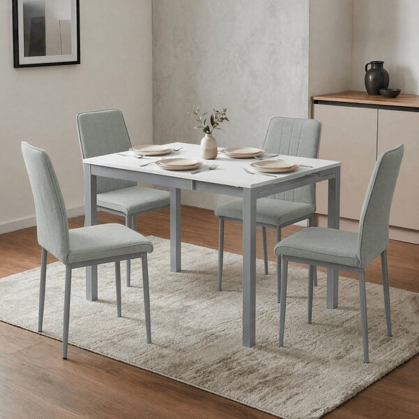 Vikio Jídelní stůl rozkládací 60-90x60 cm lamino bílá AJZ176B