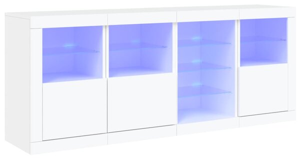 Příborník s LED osvětlením bílý 164 x 37 x 67 cm 3209051