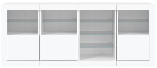 Příborník s LED osvětlením bílý 164 x 37 x 67 cm 3209051