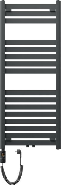 Mexen Uran, elektrické topné těleso 1200 x 500 mm, 600 W, antracitová, W105-1200-500-2600-66