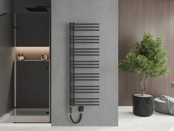 Mexen Neptun, elektrické topné těleso 1400 x 500 mm, 600 W, antracitová, W101-1400-500-2600-66