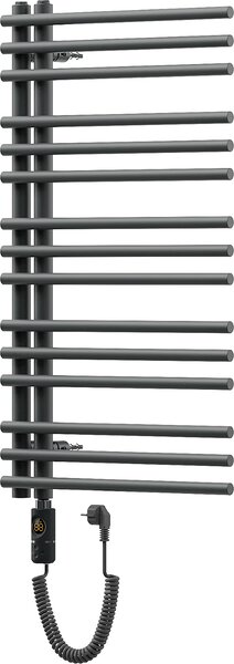 Mexen Neptun, elektrické topné těleso 900 x 500 mm, 600 W, antracitová, W101-0900-500-2600-66