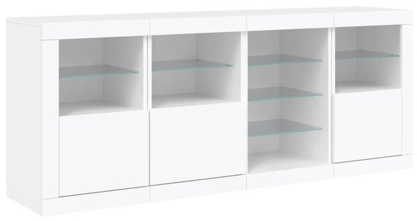 Příborník s LED osvětlením bílý 164 x 37 x 67 cm 3209051