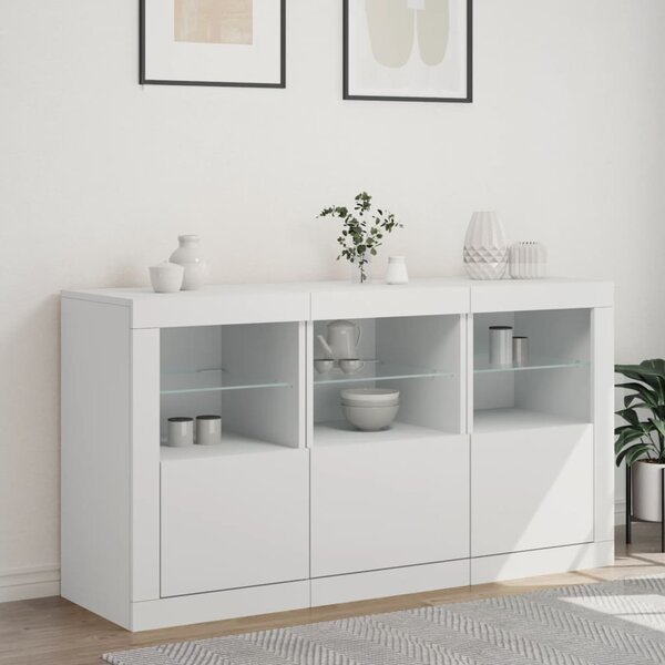 Příborník s LED osvětlením bílý 123 x 37 x 67 cm 3209058