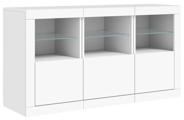 Příborník s LED osvětlením bílý 123 x 37 x 67 cm 3209058