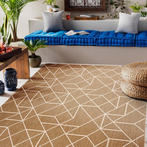 Koberec SIZAL FLAT 48959265 geometrický naturální / béžový