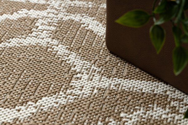 Koberec SIZAL FLAT 48957265 geometrický ROMBY naturální / béžový
