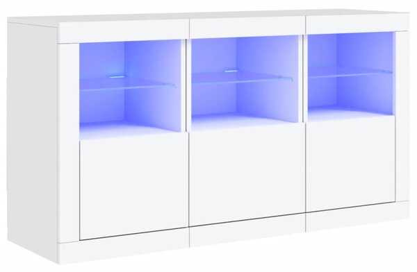 Příborník s LED osvětlením bílý 123 x 37 x 67 cm 3209058