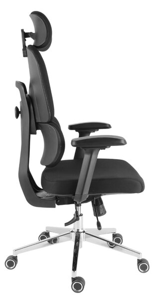 Kancelářská ergonomická židle Neoseat ROBIN — černá, nosnost 150 kg