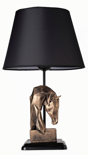 Stolní lampa 1xE27/40W/230V černá/zlatá