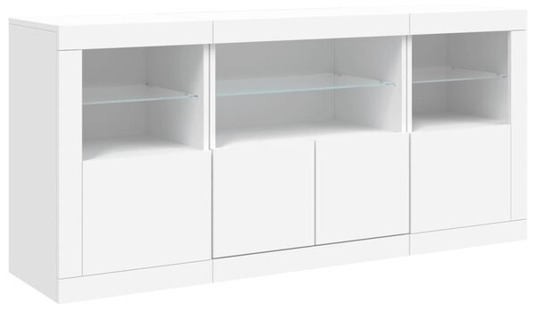 Příborník s LED osvětlením bílý 142,5 x 37 x 67 cm 3209065