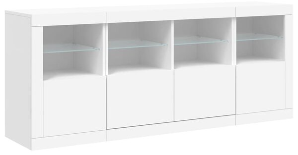 Příborník s LED osvětlením bílý 163 x 37 x 67 cm 3209072