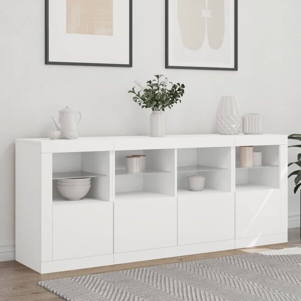 Příborník s LED osvětlením bílý 163 x 37 x 67 cm 3209072
