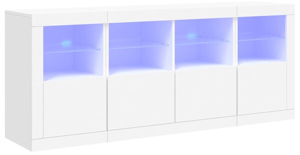 Příborník s LED osvětlením bílý 163 x 37 x 67 cm 3209072