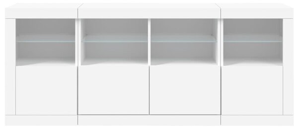 Příborník s LED osvětlením bílý 163 x 37 x 67 cm 3209072