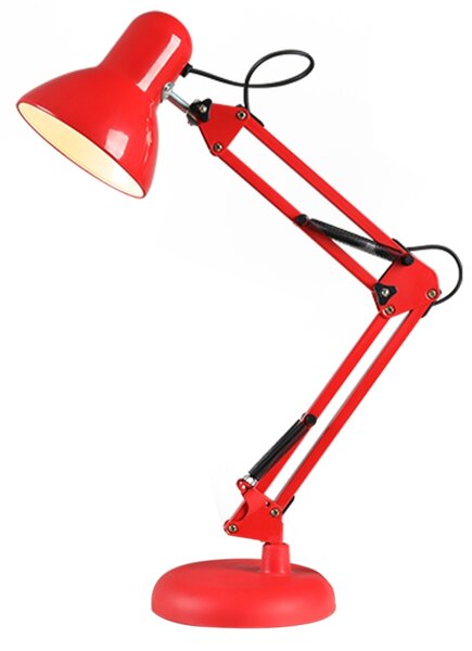 SANDRIA Stolní lampa L2854 + S2571 SANDY červená E27, 230V, max.40W, včetně LE