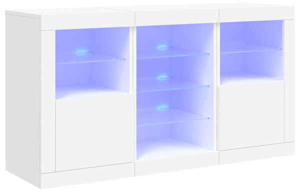 Příborník s LED osvětlením bílý 123 x 37 x 67 cm 3209079
