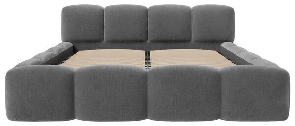 ČALOUNĚNÁ POSTEL, 160/200 cm, tmavě šedá Carryhome - Postele s úložným prostorem