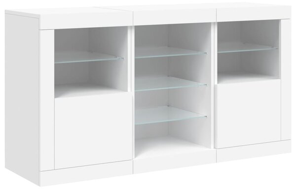 Příborník s LED osvětlením bílý 123 x 37 x 67 cm 3209079