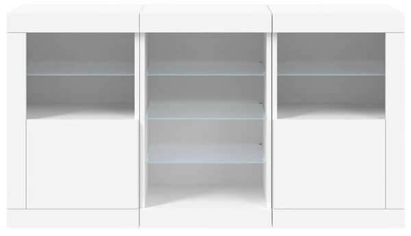 Příborník s LED osvětlením bílý 123 x 37 x 67 cm 3209079