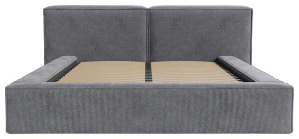 ČALOUNĚNÁ POSTEL, 160/200 cm, antracitová Boxxx - Postele s úložným prostorem, Online Only