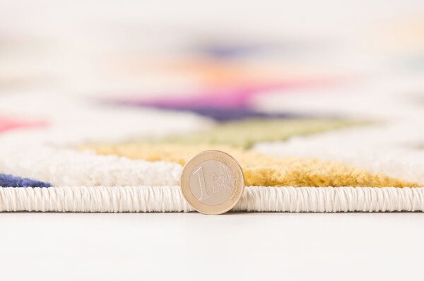 Flair Rugs, Kusový koberec Spectrum Bolero Multi kruh, 160x160 (průměr) kruh, vícebarevná, kancelář
