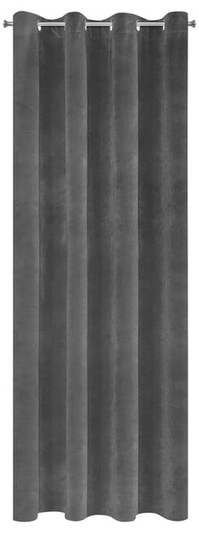 ZATEMŇOVACÍ ZÁVĚS NA KROUŽCÍCH RIA 140X250 CM ČERNÁ