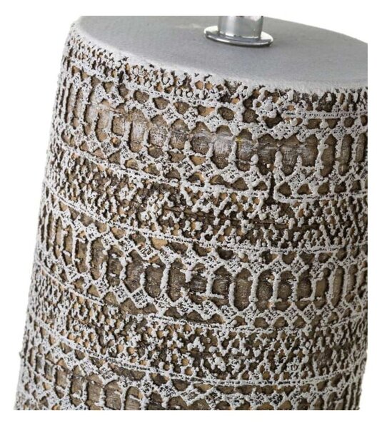 Hnědá stolní lampa s textilním stínidlem (výška 33,5 cm) – Casa Selección