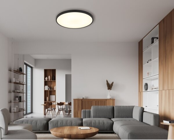 Globo 41566-32S - LED Stropní svítidlo NIELSEN LED/32W/230V pr. 40 cm černá