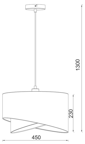 ZÁVĚSNÉ SVÍTIDLO, 45/130 cm Novel - Online Only svítidla, Online Only