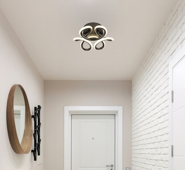 Globo 67386-24A - LED Stropní svítidlo MELISAND LED/24W/230V pr. 26 cm černá