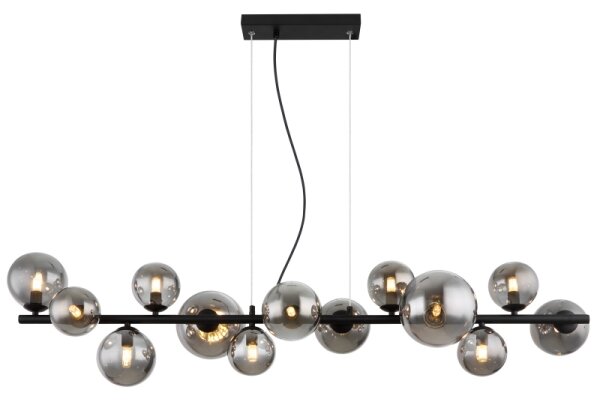 Globo 56133-13H - LED Lustr na lanku RIHA 13xG9/3,5W/230V kouřová/černá