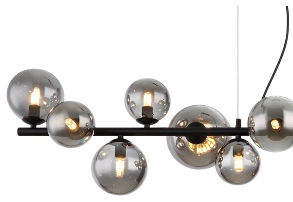 Globo 56133-13H - LED Lustr na lanku RIHA 13xG9/3,5W/230V kouřová/černá