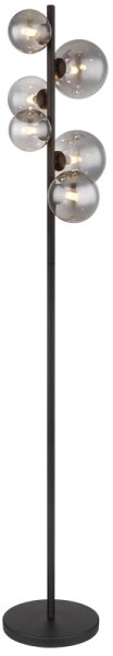 Globo 56133-6S - LED Stojací lampa RIHA 6xG9/3,5W/230V kouřová/černá