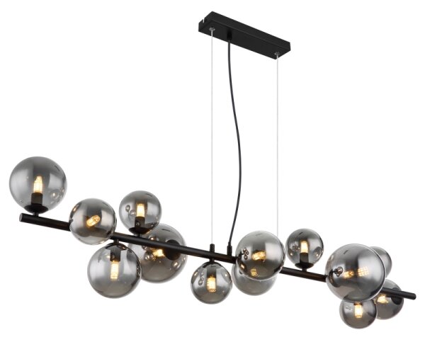 Globo 56133-13H - LED Lustr na lanku RIHA 13xG9/3,5W/230V kouřová/černá