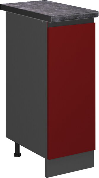 Lékárničková skříňka Vicco R-Line Červená 30 cm , PD Antracit, Model 45414